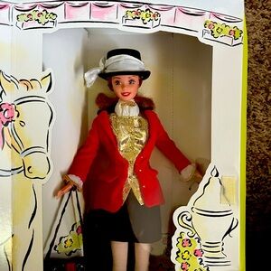 Spiegel Red and Gold  Equestrian winners circle Barbie